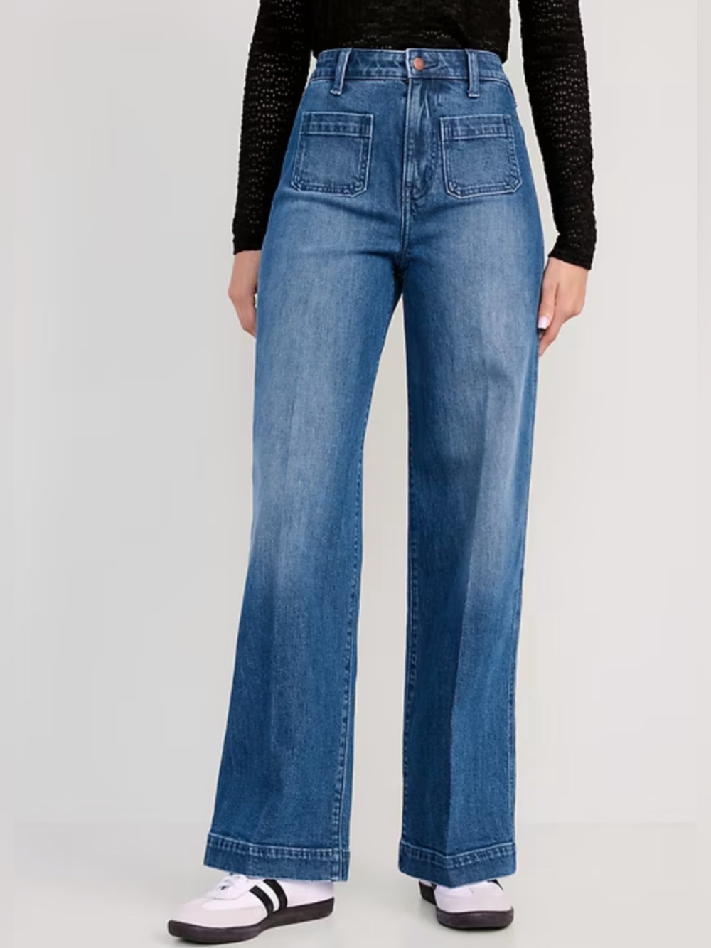 Extra High-Waisted Trouser Wide-Leg Jeans
